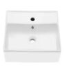 Swiss Madison Claire Compact Ceramic Wall Hung Sink in White - Thumbnail 1