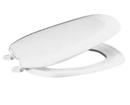 CENTOCO Eljer Emblem Elongated Square Toilet Seat in White - Lot 702JF