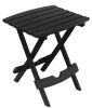 Adams Quik-Fold 20 in. Resin Black Square Patio Side Table - Thumbnail 1