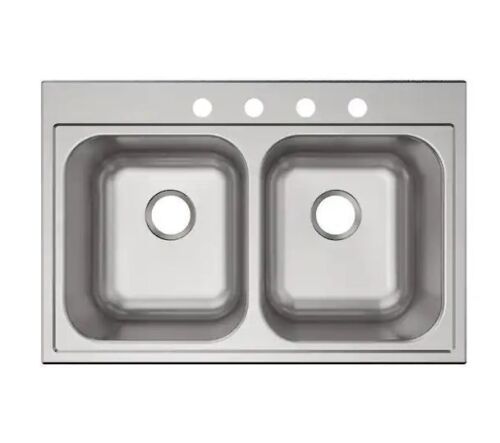 Elkay Parkway 33 in. Drop-in Single Bowl 20-Gauge Stainless Steel Kitchen Sink Only - Lot 212JF