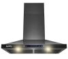 AKDY 30 in. 343 CFM Convertible Wall Mount Black Stainless Steel Kitchen Range Hood with Touch Panel - Thumbnail 1