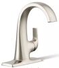 KOHLER Cursiva Single Handle Single Hole Bathroom Faucet in Vibrant Brushed Nickel - Thumbnail 1