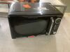 Nostalgia Retro 0.7 cu. ft. 700-Watt Countertop Microwave Oven in Black - Thumbnail 1