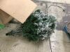 12' Pre-Lit Snow Flocked Artificial Pine Christmas Tree w/ Warm White Lights - Thumbnail 2