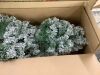 12' Pre-Lit Snow Flocked Artificial Pine Christmas Tree w/ Warm White Lights - Thumbnail 4