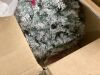 12' Pre-Lit Snow Flocked Artificial Pine Christmas Tree w/ Warm White Lights - Thumbnail 5