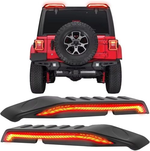 High Mount Brake Light with Turn Signals & Brake Lights for 2018-2023 Wrangler JL - Lot 570