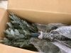 7.5' Green Pre-Lit Sparse Flocked Christmas Tree w/ 2-in-1 LEDs, Cordless Connection - Thumbnail 3