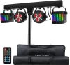 DJ Lights with Stand (7.5Ft) Sound Activated, DMX & Remote Control - Thumbnail 1