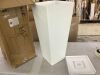 White Plastic Planter 28" - Thumbnail 1