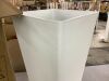 White Plastic Planter 28" - Thumbnail 2