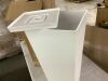 White Plastic Planter 28" - Thumbnail 6