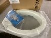 Lot of (2) Carex Elongated Hinged Toilet Seat Riser - Thumbnail 3