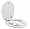 TOPSEAT TinyHiney Children's Round Toilet Seat in White - Thumbnail 1