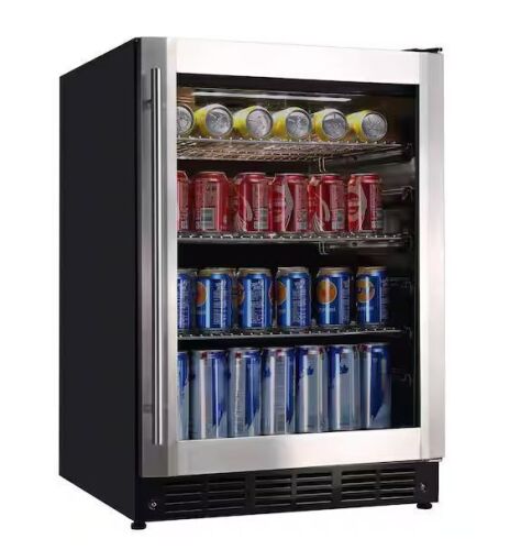 Vissani 23.4 in. 50 Bottle, 154 Can, Wine and Beverage Cooler with Stainless Steel Door - Lot 13JF