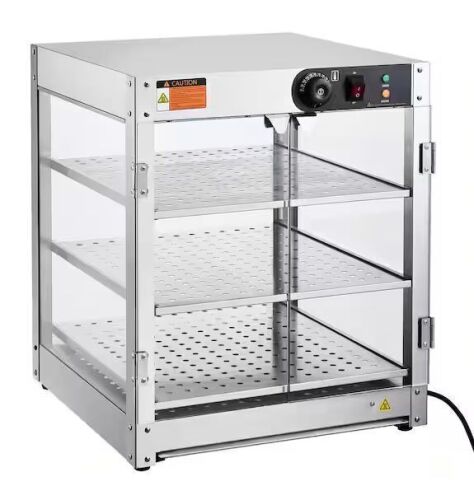 VEVOR Commercial Food Warmer Display 39 qt. 800W 86℉~185℉ - Lot 25JF