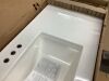 Glacier Bay Bannister 37 in. Single Sink White Bath Vanity with Granite-Look Colorpoint White Cultured Marble Top - Thumbnail 4