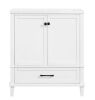 Home Decorators Collection Merryfield 30 in. W x 21.5 in. D x 34 in. H Bath Vanity Cabinet without Top in White - Thumbnail 1