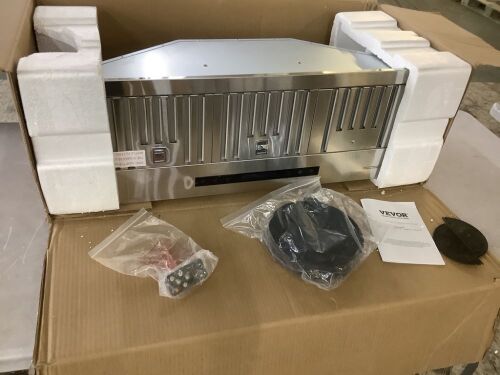 VEVOR Insert Range Hood, 900CFM 4-Speed, 36 in. Stainless Steel Built-in with Touch & Remote Control, Convertible - Lot 314JF