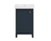 Home Decorators Collection Norris 20 in. Single Sink Midnight Blue Bath Vanity with White Ceramic Top - Thumbnail 1