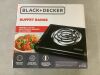 BLACK+DECKER 6 in. Single Burner Black with Temperature Control Hot Plate - Thumbnail 2