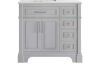 Home Decorators Collection Melpark 36 in. Single Sink Dove Gray Bath Vanity - No Top - Thumbnail 1