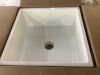 MUSTEE 24 in. x 24 in. x 10 in. Service Mop Basin for 3 in. DWV in White - Thumbnail 3