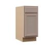 Hampton Bay Recessed Panel 15 in. W x 24 in. D x 34.5 in. H Assembled Base Cabinet in Unfinished - Thumbnail 1