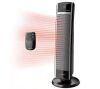 Lasko 1500W 30 in. Black Indoor Electric Tower Forced Air Ceramic Space Heater with Thermostat, 2-Speeds, Timer, and Remote - Thumbnail 1