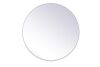 Elegant Lighting Eternity 39" Circular Framed Wall Mirror - Thumbnail 1