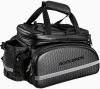 ROCKBROS Waterproof Carbon Leather Bicycle Rear Seat Cargo Pack - Thumbnail 1