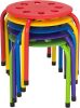 Kids Stackable Stools, Set of 5 - Thumbnail 1