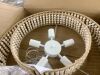 Wood Beaded Drum Chandelier - Thumbnail 3