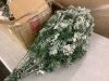 6' Pre-Lit Snow Flocked Artificial Pine Christmas Tree w/ Warm White Lights - Thumbnail 3
