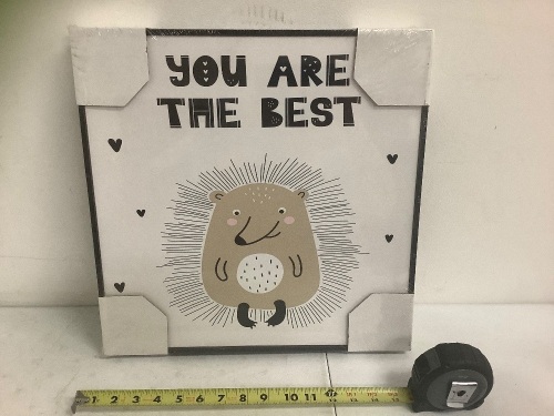 Cute Hedgehog Wall Art, Appears New, Sold as is - Lot 25