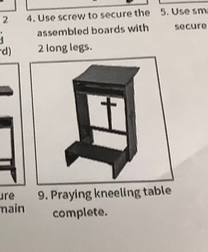 Praying Kneeling Table, Appears New, Sold as is - Lot 82