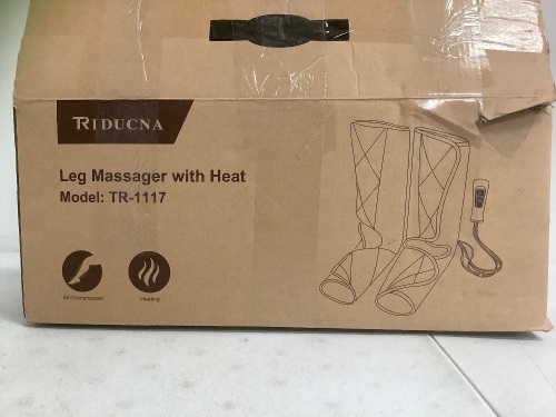Leg Massager w/ Heat, Works, E-Commerce Return, Sold as is - Lot 112
