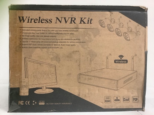 Wireless NVR Security Kit, E-Commerce Return, Sold as is - Lot 142