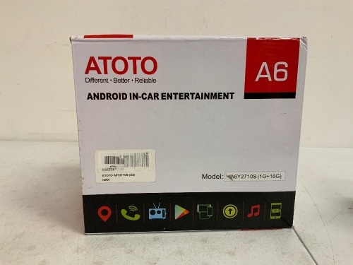 Atoto Andriod In-Car Entertainment, Appears New,  Sold as is - Lot 150