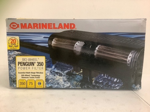 Marineland Bio Wheel Penguin 350 Power Filter, Powers Up, E-Comm Return, Sold as is - Lot 152