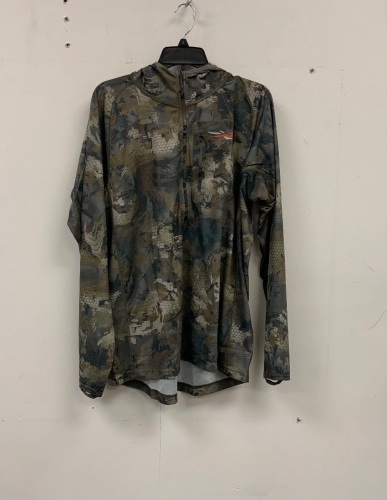 Sitka Mens 1/4 Zip Hoodie, XLarge, E-Comm Return - Lot 329R