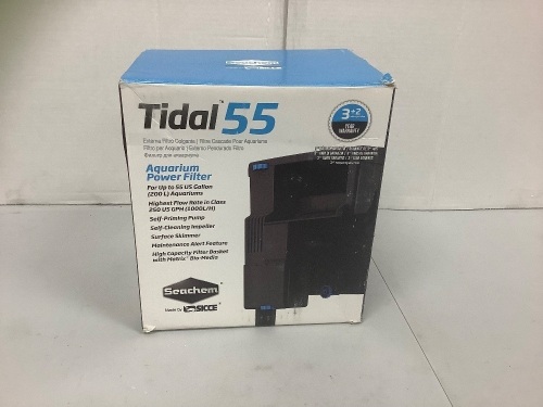 Tidal 55 Aquarium Power Filter, Powers Up, E-Commerce Return, Sold as is - Lot 400