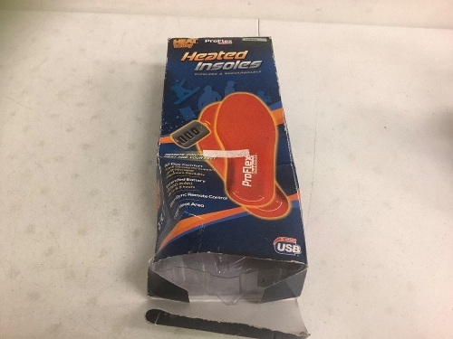 Heated Insoles, L, Powers Up, E-Commerce Return, Sold as is - Lot 414