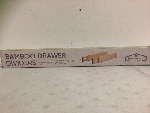 Bamboo Drawer Dividers, Appears New, Sold as is - Lot 415