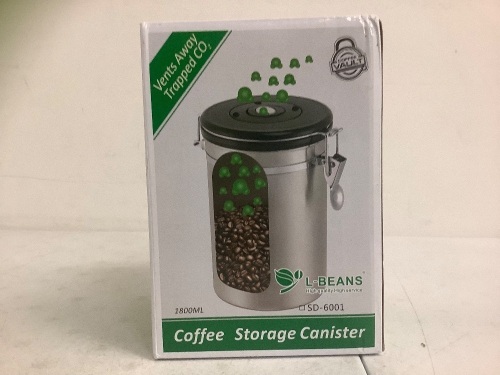 Coffee Storage Container, Appears New, Sold as is - Lot 416