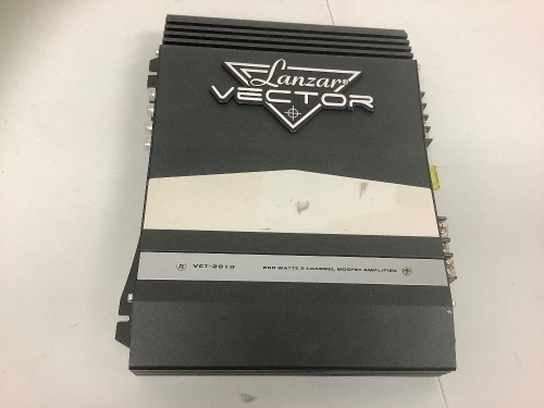 Lanzar Vector 800 WATTS 2 Channel High Power MOSFET Amplifier, No Cords, E-Comm, Sold as is - Lot 470