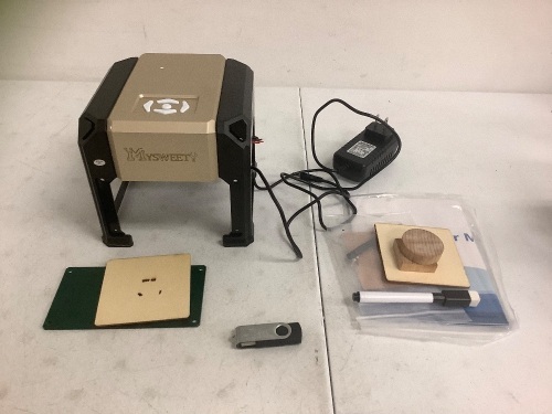 Mysweety Small Engraving Machine, Powers Up, E-Commerce Return, Sold as is - Lot 505