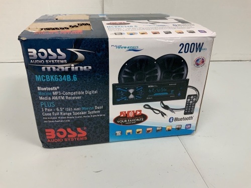 Boss Marine Digital Media Receiver, E-Commerce Return, Sold as is - Lot 539R