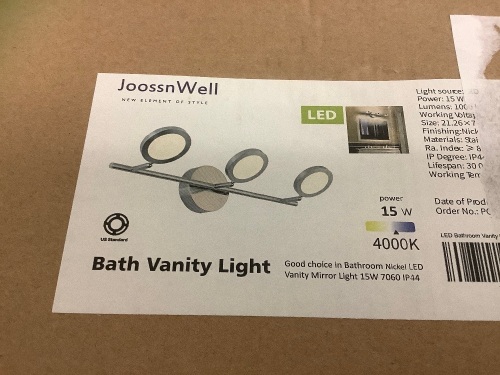 LED Bath Vanity Light, Appears New, Sold as is - Lot 787R
