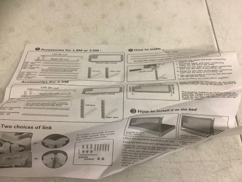 Netted Bed Rail, Appears New, Sold as is - Lot 797R